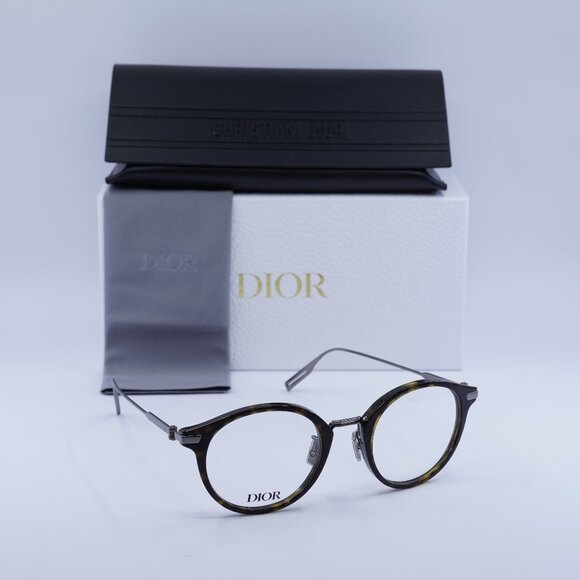 Final Price! Dior NEODIORO RU 2000 Havana/Ruthenium Eyeglasses 50mm